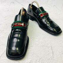 【良品】GUCCI グッチ シェリーライン ホースビット ローファー 黒 35 22.5～23cm_画像9