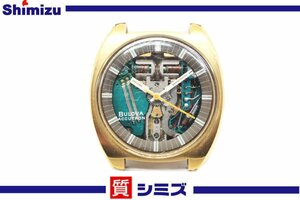 １円【BULOVA】不動品 ブローバ アキュトロン N2 ACCUTRON メンズ腕時計 クオーツ ゴールドカラー ジャンク◆質屋出品