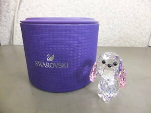 ■中古■SWAROVSKI スワロフスキー クリスタル 子犬 プードル オブジェ 置物 5063331■