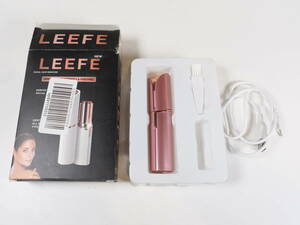 中古品★LEEFE USB充電 レディース シェーバー ローズゴールド