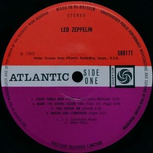 Led Zeppelin - Led Zeppelin 588171 UK盤 LP A1/B1 Turquoise Lettering Uncorrected 修正なしの画像4