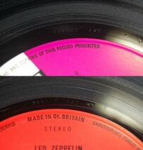 Led Zeppelin - Led Zeppelin 588171 UK盤 LP A1/B1 Turquoise Lettering Uncorrected 修正なし_画像6