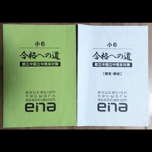 小６ enaエナ 合格への道 都立中国立中理系対策 正月特訓