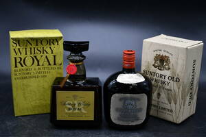 AAY11-102 2点まとめ SUNTORY OLD WHISKY Product of japan ROYAL 1899　ウイスキー 43％ 古酒 箱付き 未開栓　①