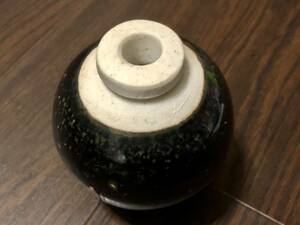 (豊安) 黒瀬戸　海軍　陶器製　四式手榴弾　一輪挿し