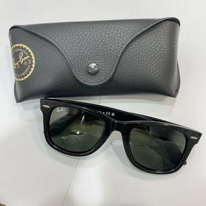 1円～ RayBan レイバン サングラス アイウェア WAYFARER ウェイファーラー RB2140-F 901 52□22 150 3N 購入時レシート有り