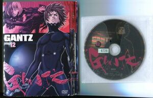 ●A3131 R中古DVD「GANTZ ガンツ」全12巻【ジャケット下部傷み有り】ケース無 　レンタル落ち