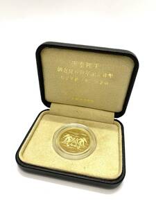 【送料無料】K24 純金 天皇陛下御在位六十年記念10万円金貨幣　62年 プルーフ金貨 店頭受取可能