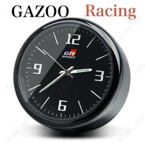 Metal製 時計 GAZOO Racing アナログ 時計 ガズーレーシング 車載時計 GR SPORT オクロック ヤリス 86 プリウス アクア ランクル スープラ