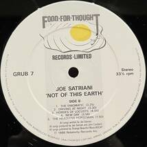 ◇UK盤!アナログ/LP◇Joe Satriani ジョー・サトリアーニ / Not Of This Earth (GRUB 7) Mick Jagger/Deep Purple/Chickenfoot_画像5