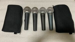 マイク SHURE BETA58A SM58 ダイナミックCM-2000 4本セット シュアー