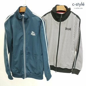 P258b [セット] LONSDALE ロンズデール トラックジャケット M ブルー系 L ブラック系 ジャージ | アウター K