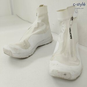 I993b [コラボ] COMME des GARCONS × SALOMON コムデギャルソン サロモン スニーカー 27.5cm ホワイト ハイカット | シューズ G