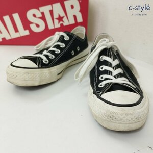 P298b [人気] CONVERSE コンバース スニーカー 23㎝ ブラック CANVAS AS J OX 日本製 ALL STAR オールスター | シューズ G