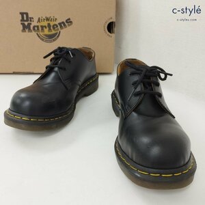 P305c [人気] Dr.Martens ドクターマーチン レザーシューズ UK6 ブラック 1925 5400 スチールトゥ 3ホールシューズ | G