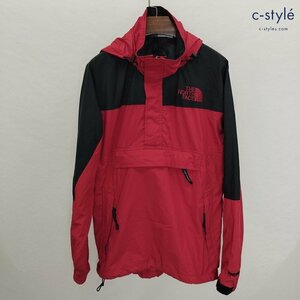 D192b [人気] THE NORTH FACE ザ ノースフェイス アノラックジャケット S レッド×ブラック 88019 ナイロン フーディー | アウター G