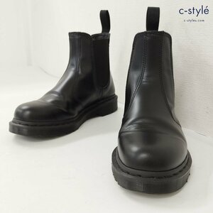 A169b [人気] Dr.Martens ドクターマーチン 2976 チェルシーブーツ UK7 ブラック MONO 25685001 スムースレザー | シューズ G