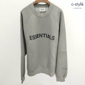 P231b [秋冬][人気] FOG ESSENTIALS エフオージーエッセンシャル トレーナー M グレー系 長袖 スウェット ロゴ | トップス K