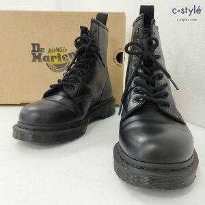 D242b [人気] Dr.Martens ドクターマーチン ブーツ UK7 ブラック 1460 MONO 14353001 8ホール 厚底 | シューズ G