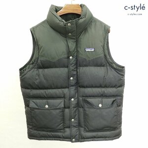 A239b [秋冬][人気] Patagonia パタゴニア SLINGSHOT DOWN VEST ダウンベスト M ブラック×カーキ 27571F0 | アウター K