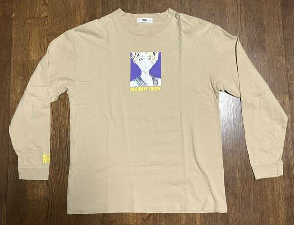 WEGO BLOOM OF YOUTH Tシャツ 長袖ベージュ ロンＴ