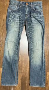 EDWIN Edwin XVS403 б/у обработка джинсы Denim мужской 30 дюймовый Denim брюки джинсы 
