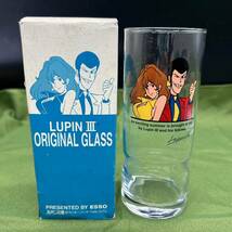 昭和レトロ ルパン三世 グラス　ガラスコップ アンティーク　コレクション　三ツ矢サイダー　オリジナルグラス Q3_画像1
