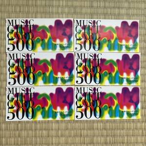 MUSIC GIFT CARD 500 jpy ×6 sheets music gift card 573