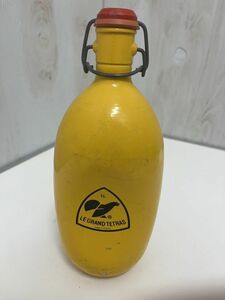 LE GRAND TETRAS　グランテトラ ボトル 水筒 1L フランス製 イエロー レトロ アウトドア