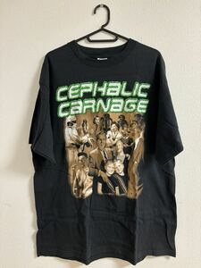 CEPHALIC CARNAGE Tシャツ L nyhc metalcore Napalm Death Carcass Cathedral デスメタル グラインドコア