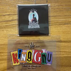 King Gnu THE GREATEST UNKNOWN タワレコ特典 オリジナル缶ミラー ＋ ステッカー セット 特典のみ