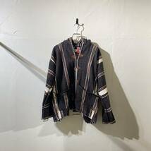 vintage euro native design Mexican parka ヨーロッパ古着 ビンテージ メキシカンパーカー デザインパーカー ネイティブパーカー 50s 60s_画像1