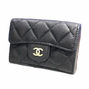 【中古】 CHANEL シャネル クラシック スモール フラップウォレット レディース財布 AP0230 キャビアスキン 23043799 AK