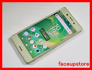 　★【35875WM】 ほぼ美品 au SOV33 SONY Xperia X Performance ライムゴールド SIMロック解除済 1円 ! 1スタ !