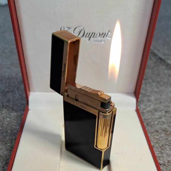 Dupont デュポン ライター ライン2、ネイビーピンクゴールド漆