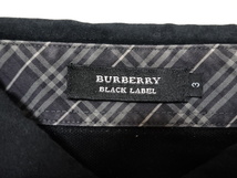 ■1104■BURBERRY BLACK LABEL バーバリーブラックレーベル●半袖 Tシャツ 3 黒 三陽商会●_画像2