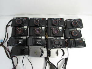 T-923[同梱不可] Canon コンパクトフィルムカメラ 15点まとめ Autoboy 2 3 TELE Luna 105 他 キヤノン カメラ ジャンク
