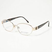 xxxx△*未使用 BVLGARI ブルガリ*チタンフレーム*メガネ 眼鏡フレーム*レディース*2172BD 4044*シルバー系×ブラウン系*54□15-135_画像2