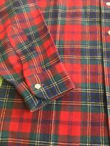 【made in USA】70's vintage deadstock/PENDLETON/redcheck/flannelshirt/size S/JAPAN M/状態good/_画像5