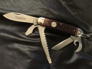 REMINGTON R-4 UTILITY KNIFE レミントン ユーティリテイー ナイフ　1990年頃 ポーチ付