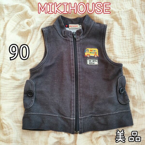 ミキハウス MIKIHOUSE ベスト 90size