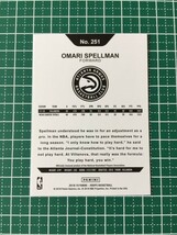 即決のみ！★PANINI 2018-19 NBA HOOPS #251 オマリ・スペルマン（OMARI SPELLMAN）【アトランタ・ホークス】ベースカード ルーキー 2019★_画像2