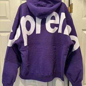 XL Supreme Big Logo Jacquard Hooded Sweatshirt Purple シュプリーム ビッグ ロゴ ジャガード フーディー スウェットシャツ パープル 紫