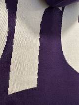 XL Supreme Big Logo Jacquard Hooded Sweatshirt Purple シュプリーム ビッグ ロゴ ジャガード フーディー スウェットシャツ パープル 紫_画像4