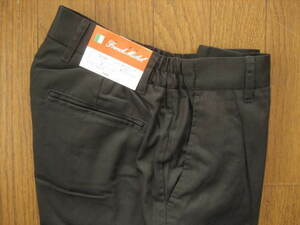  prompt decision new goods protection against cold reverse side f lease no- tuck slacks W67~73 L75 dark color series ( black series? dark blue?)/ waste to rubber hemming ending / 41156 / display mistake 5