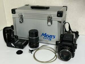 Mamiya マミヤ M645 1000S 中判カメラ 80mm 150mm レンズ 2本セット グリップ付属