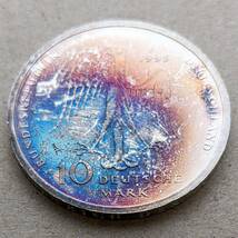 1995年 西ドイツ ヘンリー・ザ・ライオン逝去500周年 10マルク 銀貨 UNC シュツットガルトミント_画像4