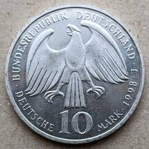 1998年 西ドイツ 三十年戦争終結300周年記念 10マルク 銀貨 UNC ハンブルクミント_画像2