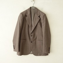 //【メンズ/美品/定価7.4万】オーラリー AURALEE *BLUEFACED WOOL JACKET*3テーラード毛グレーブラウン裏地(jk4-2310-103)【82J32】_画像1