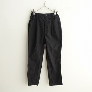 //バージズブルック BASISBROEK *コットンシルクタックテーパードパンツ*1ボトムス黒ブラック(1-2310-404)【50K32】